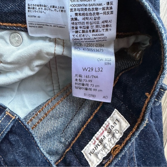 Levi's 501 Indigo Straight Leg Jeans - Picture 7 of 7